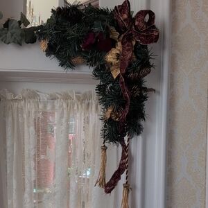 Christmas Corner Swags For Doorways, Sides Of Tapestry Or Picture.